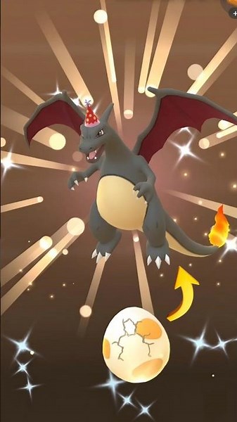 Hatch Shiny Custom Charizard from Egg! #shorts #eggs #shiny #custom #hatch #ultragoo #pokemongo