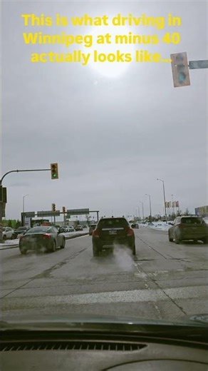 POV: Driving in Winnipeg at -40°C 💀❄️🚗 #shorts