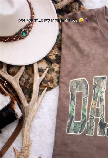 Stylish Comfort Colors Retro Darlin Camo Western Shirt