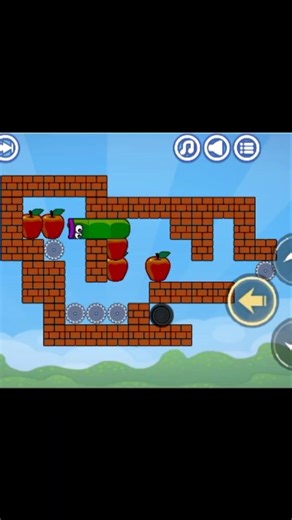 Apple Worm Game#brainpuzzle#gameplay#shorts #shortvideo