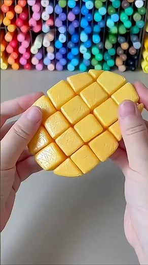 Juicy Mango Squishy 🥭 💦 Easy Fun Diy #diy #craftideas #papercraft #trending #viral