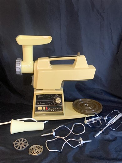 Vintage 1970s Oster Regency Kitchen Center. All-in-one Kitchen Appliance. Mixer, Blender, Juicer, Grinder, Slicer. Works - Etsy