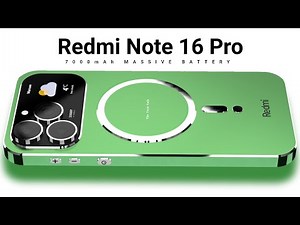 Redmi Note 16 Pro - 5G | 7000mAh Battery | Snapdragon 7 Gen3 | 200MP Camera | Wireless/Redmi Note 16