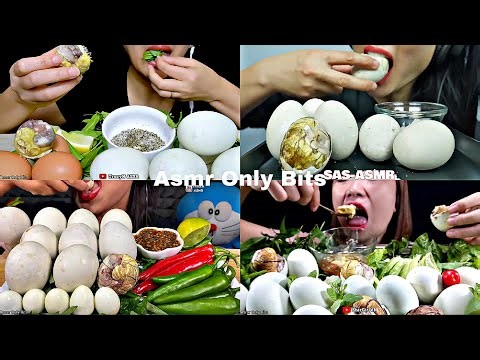 ASMR DUCK EMBRYO Compilation//Compilation///no talking///Bites only////asmr Mukbang//asmr food