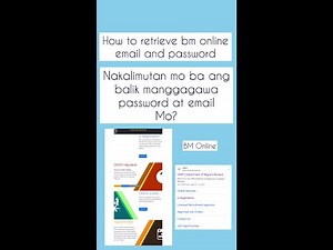 How to Recover your BM Online Email and Password