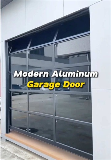 Modern Aluminum & Glass Garage Door Design Ideas