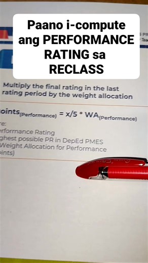389K views · 2.7K reactions | RECLASSIFICATION | Paano i-compute ang inyong PERFORMANCE RATING na 30pts? Watch the video below  #fypviralシ #fypviral #DepEdPromotion | Geraldine Delos Reyes | Facebook