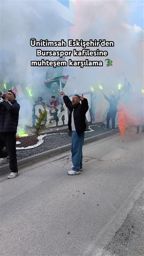 Ünitimsah Eskişehir’den muhteşem karşılama. Bursaspor kafilesi Eskişehir’e vardı. #bursaspor #teksas