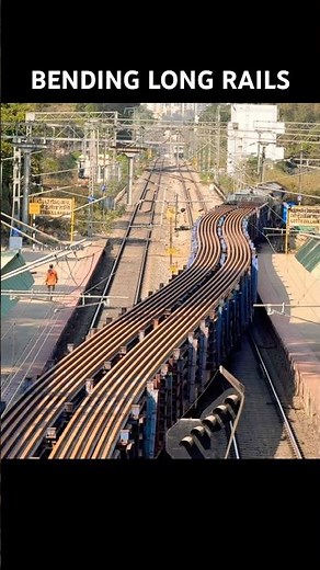 Train carries 130m long tracks! 😱 SNAKING | New Railway Tracks