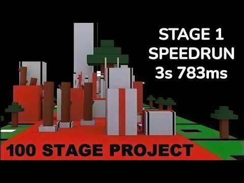 INSANE 3s 783ms STAGE 1 SPEEDRUN! | 100 Stage Project Roblox