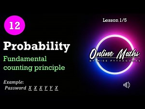 Probability Grade 12: L1 Fundamental Counting Principle