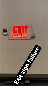 Exit sign failure￼