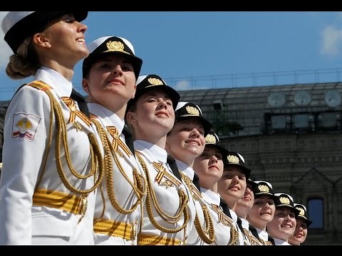 Beautiful Russian Female Military Parade 2017 - Russian Army Parade, Victory Day 2017 Парад Победы