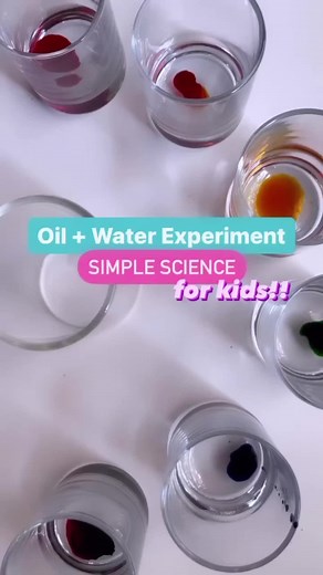 🧑🏼‍🔬 Oil & Water Science!! 👩🏽‍🔬 ✨Follow for more fun activities to keep the kids busy!! ✨ For this fun fine motor science activity you’ll need a few simple kitchen ingredients: Water Food dye Oil Droppers A jar 💧Pour oil into a clear cup or jar (you can use any oil, baby oil is more clear) 🌈 Add food dye to water, as many colours as you like 💧Use a dropper to add coloured drops of water to the oil!! Kids will work their fine motor skills and learn all about making predictions and asking