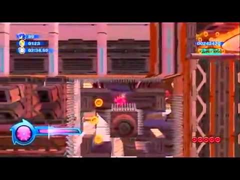 wii -Sonic Colors - pink Spike wisp gameplay