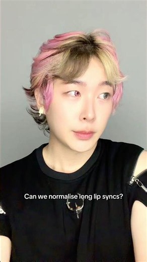 Normalise long lip syncs 😝 🩷🤍🤎