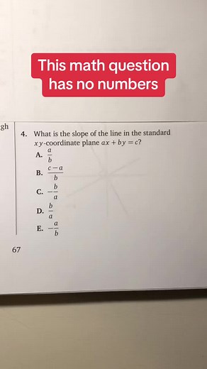 Slopes #math #question #number #no #sat #act #study #school #slope #algebra