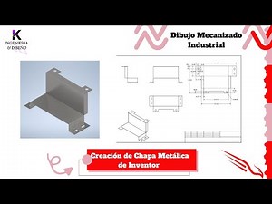 Modelado de Chapa Metálica en Inventor 2025 | Diseño Industrial con Plegados y Cortes