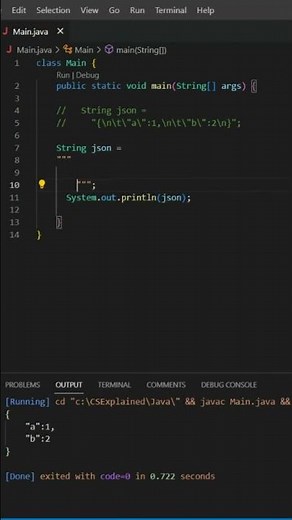 Avoid using \\n, \\t, and other escape characters to format Strings! Use Text Blocks instead!! (Java)