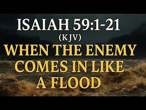 Isaiah 59:1–21 (KJV) | When the Enemy Comes in Like a Flood. #bibleverse
