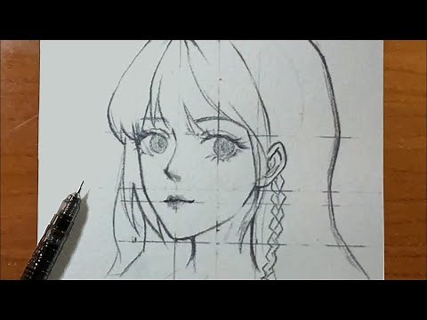 Easy drawing | how to draw anime girl easy step-by-step