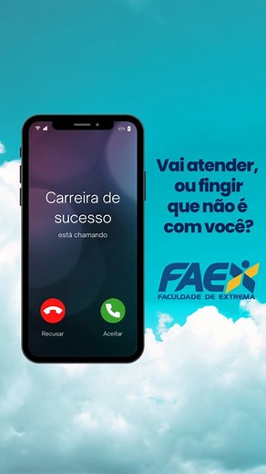 Vem pra FAEX!!! Matrículas abertas...chama no direct!!! | FAEX Faculdade de Extrema