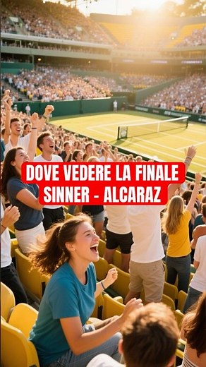 Dove vedere la finale #Sinner vs #Alcaraz #sport #tennis #tv #sky #news #notizie #oggi #notizia