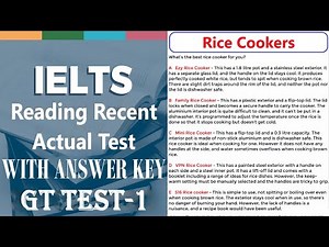 IELTS Reading Actual Test 2021 With Answers | General Training | BC & IDP | 06-07-2021