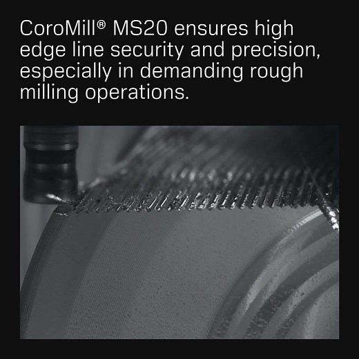 Optimize your milling operations with precision-engineered performance. The CoroMill® MS20 milling concept is designed for high performance in a wide range of roughing and finishing operations, delivering enhanced process stability, edge security and surface quality. Key features: ▫️Robust steel shank design for reduced deflection ▫️Improved insert contact for reliable edge line integrity ▫️Flexibility across shoulder milling, ramping and more The MS20 supports consistent output and extended too