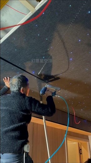 How to Create a Galaxy Ceiling at Home! ⭐ DIY Star Light Installation#StarCeiling #LEDInstallation