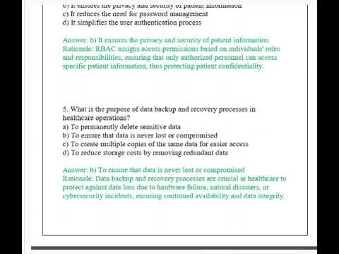 CMIS 4101 Information Security & Privacy COMPLETED EXAM w/ RATIONALES 2026 (Complete And Verified