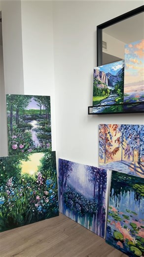 Nataliia Savchenko | Artist on Instagram: "Sell art. Buy supplies. Repeat. #oilart#interiorart#oilpainting#fineart#artforsale"