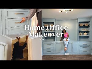 The Office Makeover is FINALLY COMPLETE | DIY Custom Built-in Cabinets