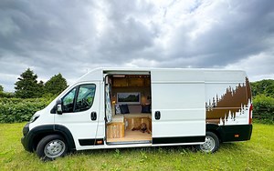 This Rustic Camper Van Decked Out in Reclaimed Wood Offers All the Comforts of Home