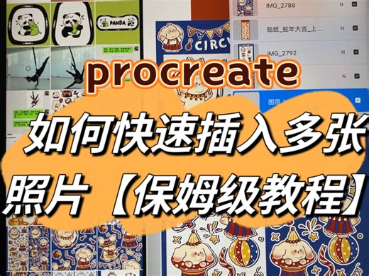 procreate教程｜如何快插入多张照片？超简单