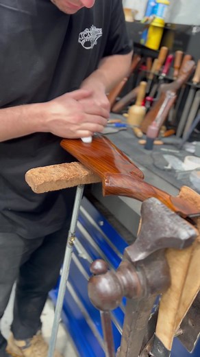 Enhancing the Perazzi Finish: Woodworking Craftsman at Work