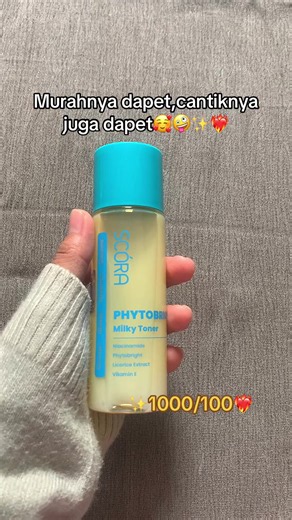 Scora Toner review murah 1000/100 – toner wajah Scora official