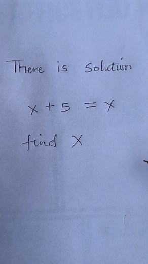 There is solution to a no solution equation | Mathematics Genius