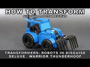 How to transform WARRIOR THUNDERHOOF from Transformers Robots In Disguise | Wallas Toy Reviews