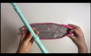 Recorder Case Bag Only Storage Soprano Descant Flute Music Instrument Portable for Gift (Crown)