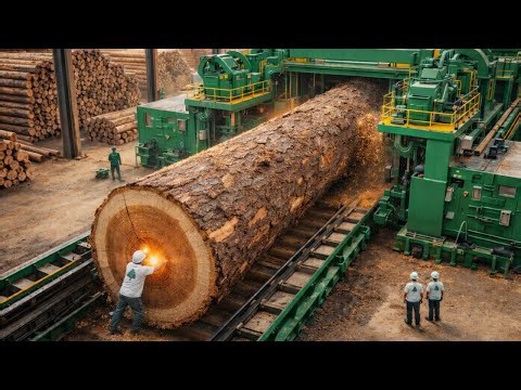 Inside a Giant Wood Factory – How Paper Is Made (Full Process)