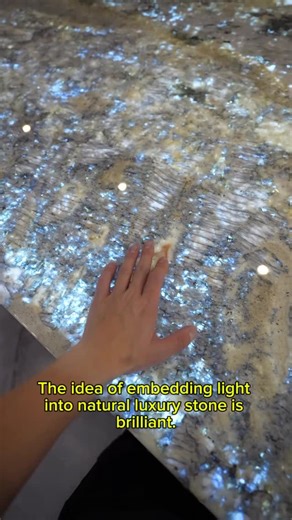 Lumistone (developed by Besttime) on Instagram: "A natural stone that glows. A design that transforms every space. This is LUMISTONE®. #interior #architect #marble #granite #kitchen"