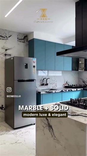 Timeless Kitchen Colour Combinations #kitchen #xenmodular #modularkitchen #explore #fyp #trending