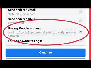 Facebook Login Way Use my Google account || Log in to Google (if you aren't already) quickly Reset