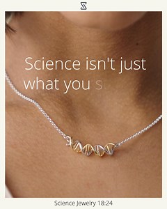 You carry your love for science in your heart—now wear it around your neck. | Sciencejewelry1824
