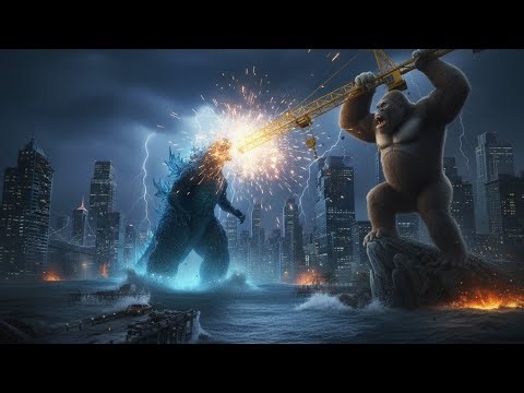 🦍 King Kong vs Godzilla Fight | Epic Battle | 3D Animation | Full HD