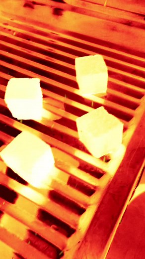 Melting Ice Cubes on a Grill: Thermal Imaging Effect