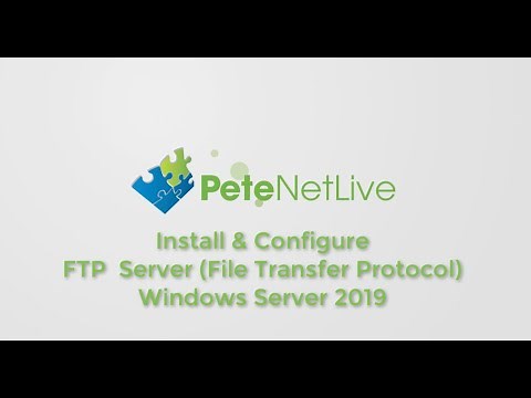 Windows Server Install & Configure FTP