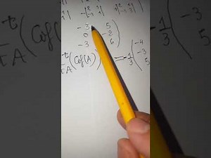 Calcul d'une matrice des cofacteurs