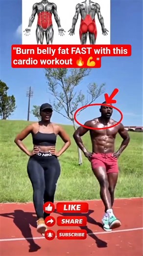 Cardio Belly Fat Burn Exercise 💪 Lose Fat Quickly #Shorts